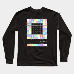 Mydoku_W101_001_003 _F: Sudoku, Sudoku coloring, logic, logic puzzle, holiday puzzle, fun, away from screen Long Sleeve T-Shirt